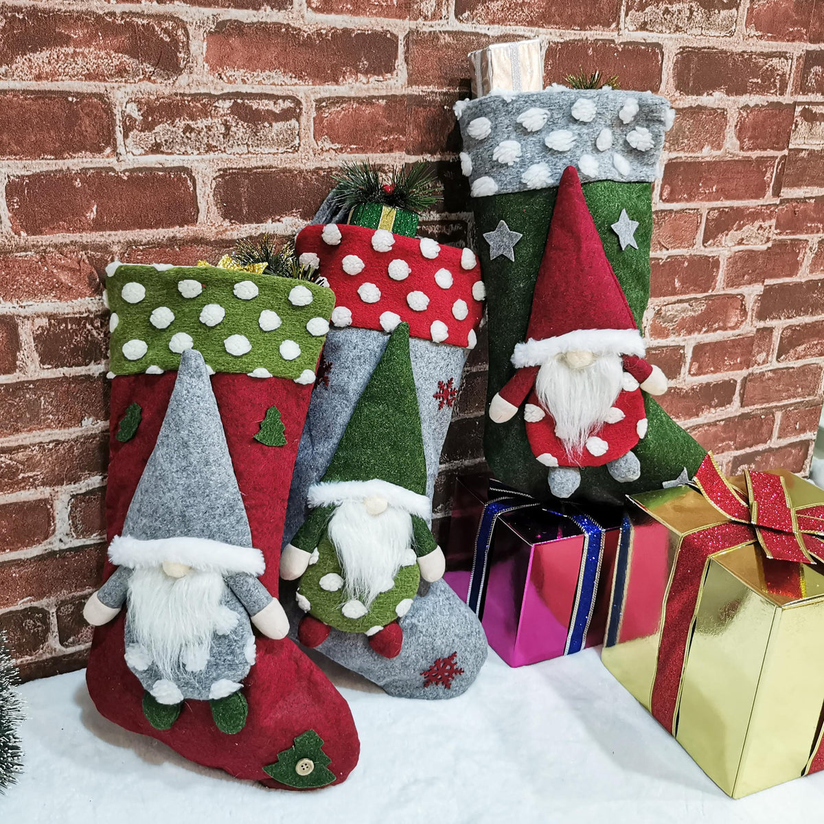 Christmas Decorative Lambswool Three-dimensional Socks | Holiday Gift
