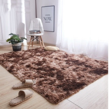 Tie-Dye Gradient Area Rug - Soft Bedroom & Living Room Carpet