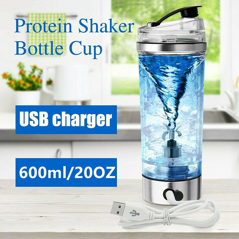 Electric Protein Shaker Bottle with Mixing Motor
