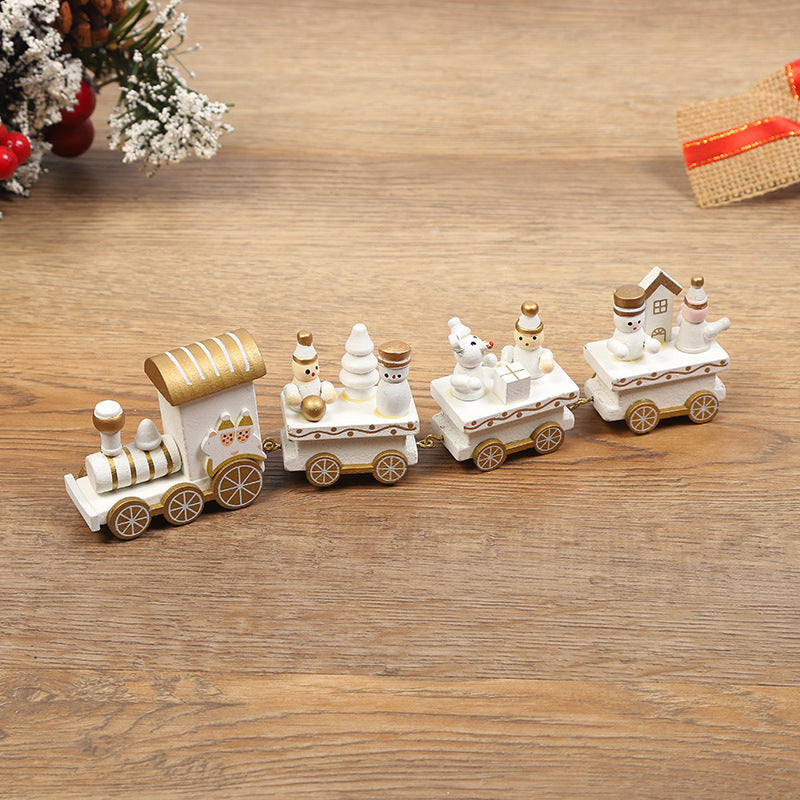 Christmas Decorations Wooden Trains Window Crafts | Xmas Holiday Decor