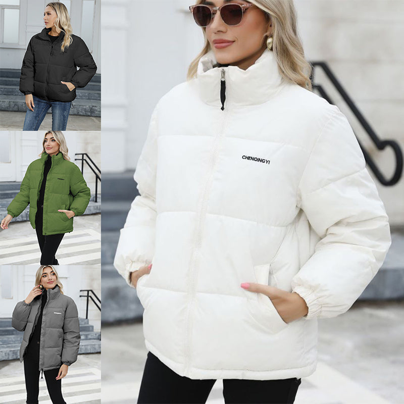 Winter Coat Women Casual Windproof Down Cotton Warm Thickened Jacket