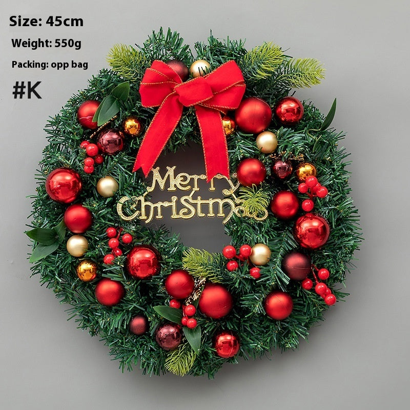 Christmas Decoration Upside Down Tree Horn Rattan Wreath | Xmas Holiday Decor