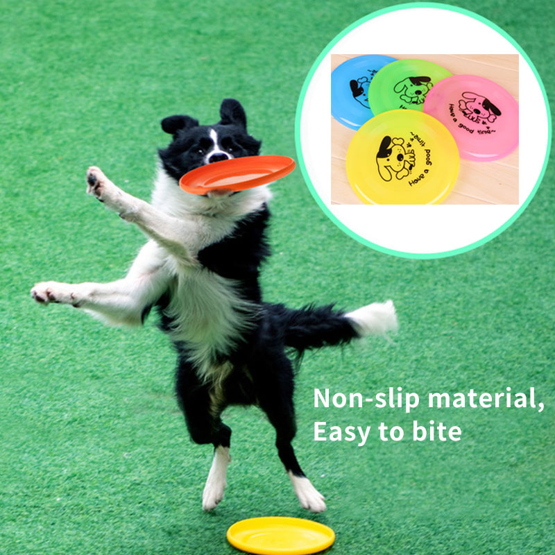 Silicone Dog Frisbee - Soft Flying Disc Chew-Resistant Training Toy