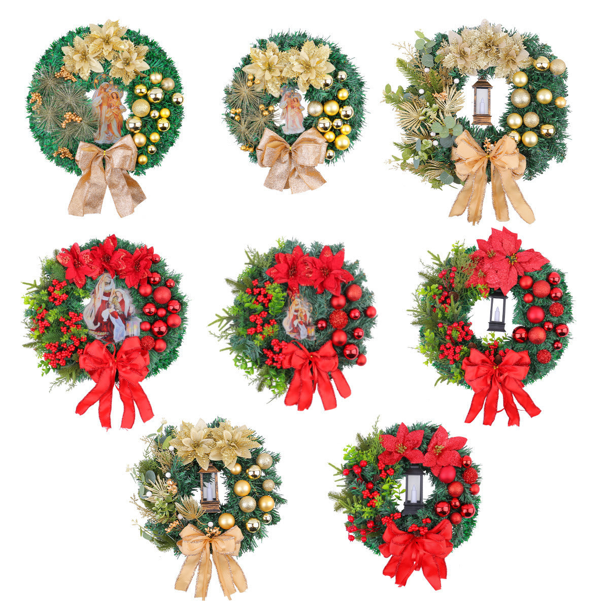 Christmas Light Wreath Door and Window Decoration Vine Ring | Holiday Gift