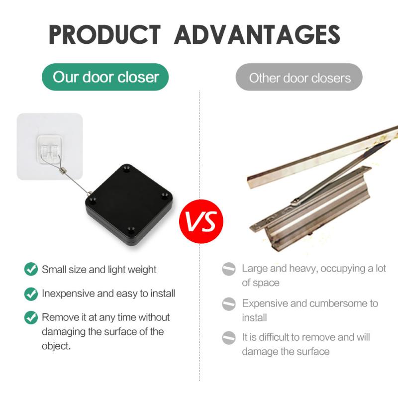 Small Size Electric Automatic Sensor Door Closer Punch-free Adjustable