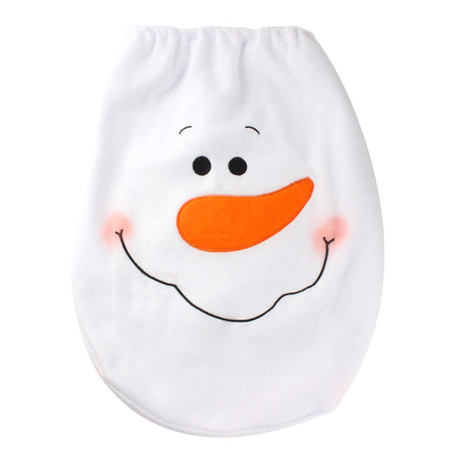 Christmas Toilet Seat Cover | Xmas Holiday Decor