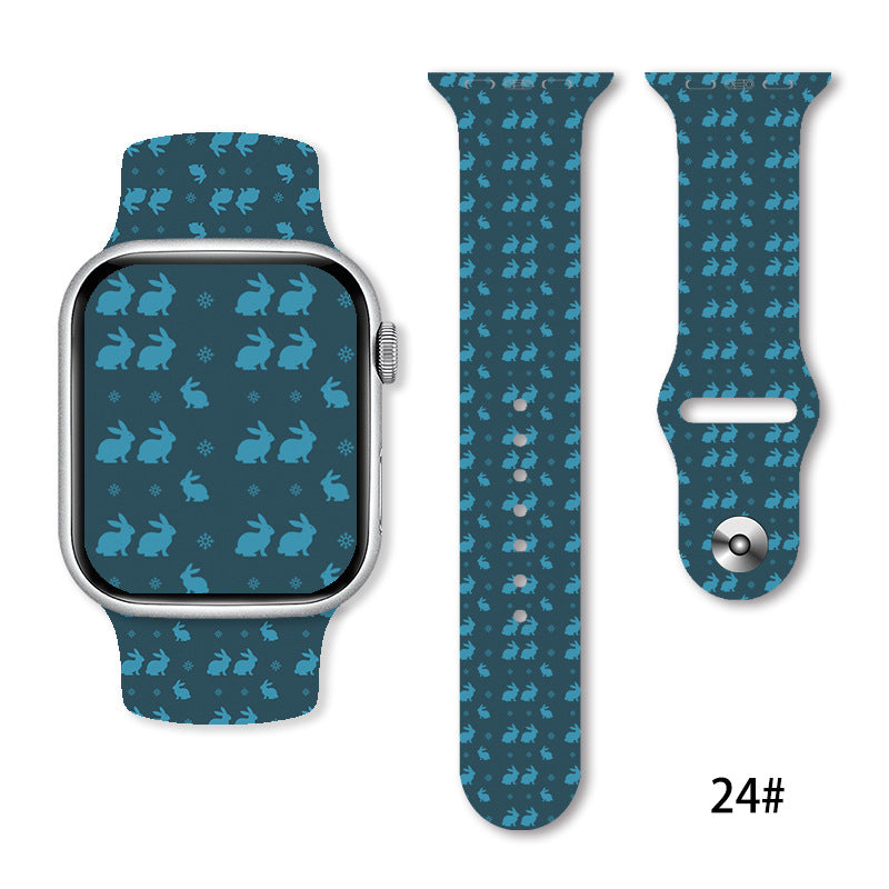 Christmas Silicone Strap Printing Suitable | Xmas Holiday Decor