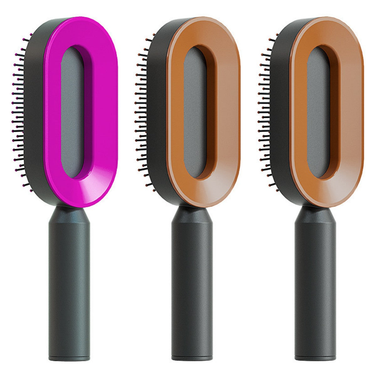 Self Cleaning Hair Brush for Women One-Key Loss Airbag Massage Scalp