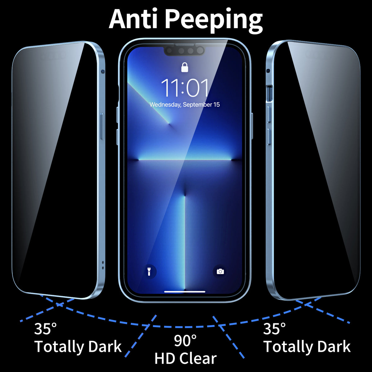 Magnetic Tempered Glass Metal Phone Case - Double-Sided Protective Cover