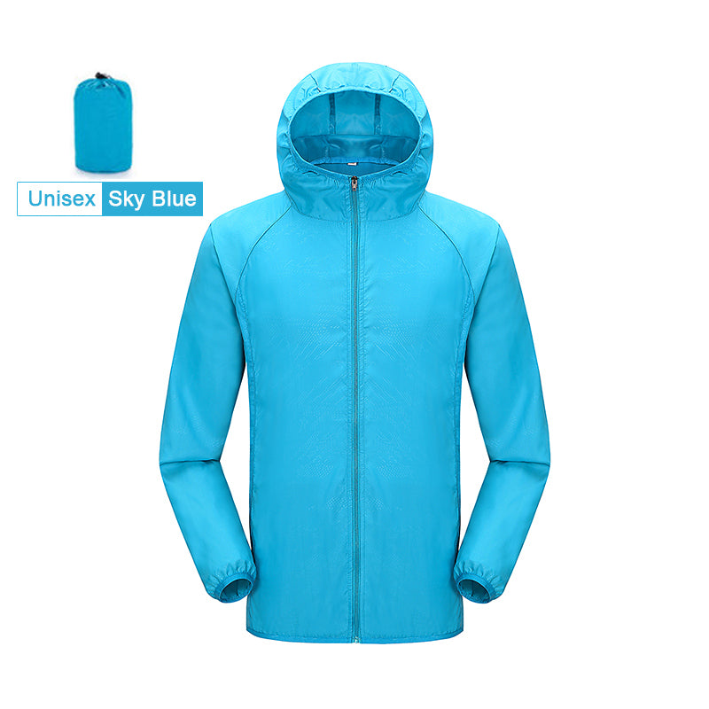 Mens and Women's Skin Windbreaker UV Protection Sunscreen Clothing