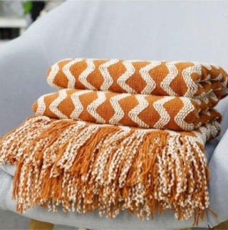 Nordic Knitted Decorative Throw Blanket - Cozy Sofa & Bed Blanket