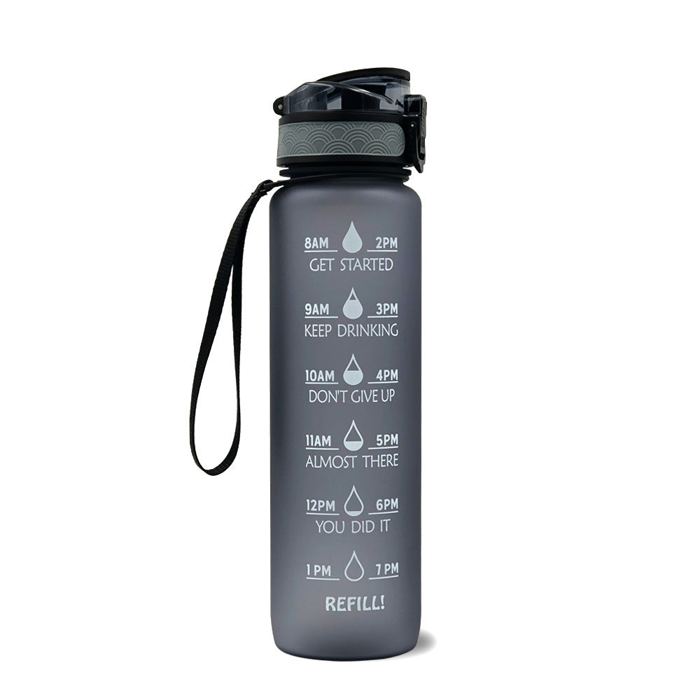10 00ml Sports Water Bottle Gradient Plastic Cup