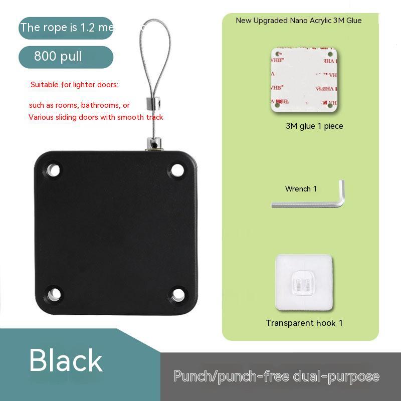 Automatic Door Closer with Retractable Cable