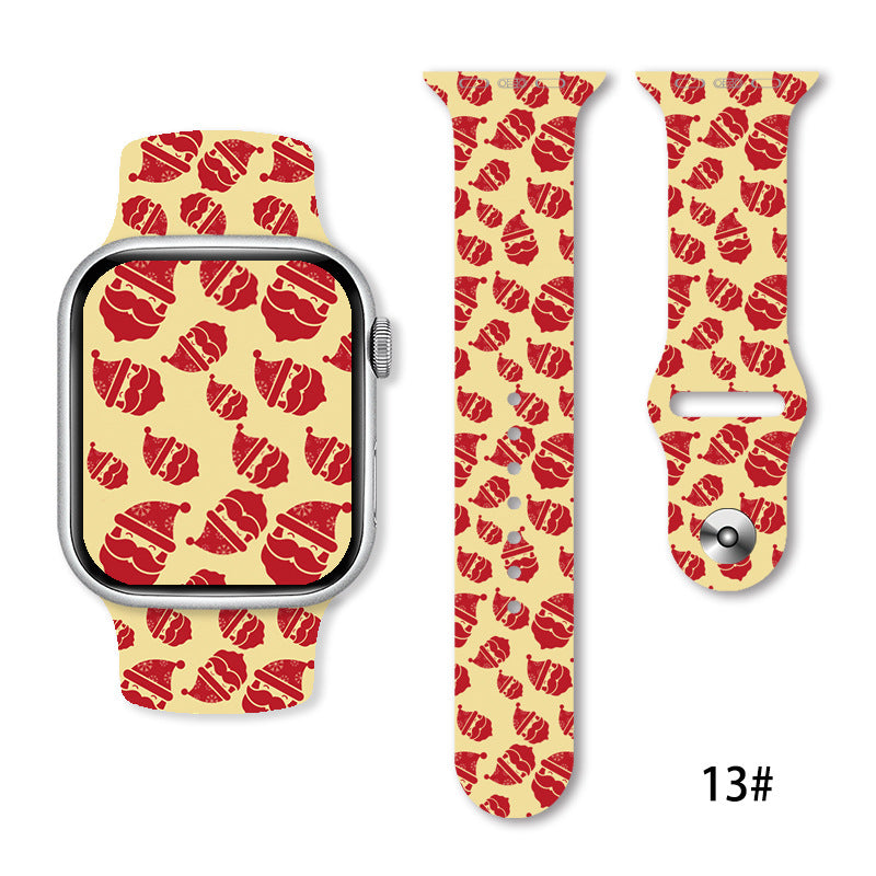 Christmas Silicone Strap Printing Suitable | Xmas Holiday Decor