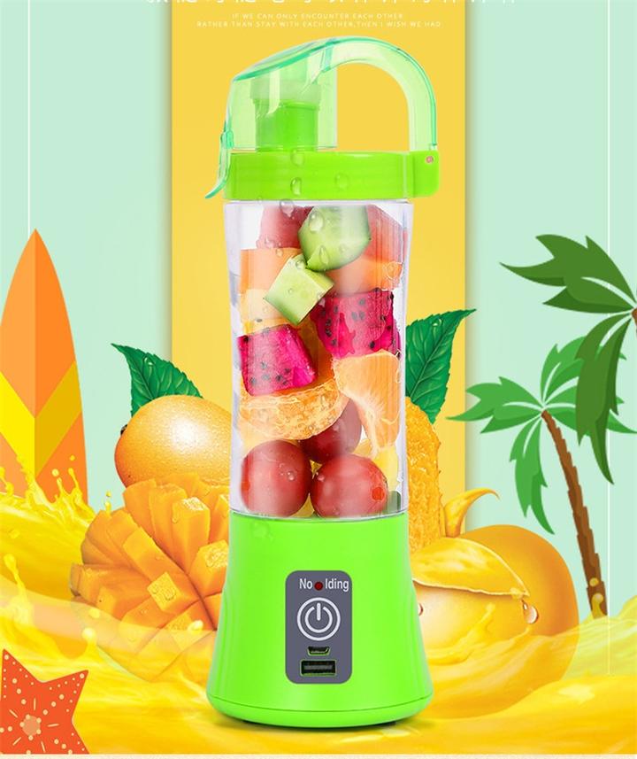 Portable Electric Handheld Fruit Juicer - USB Smoothie Blender