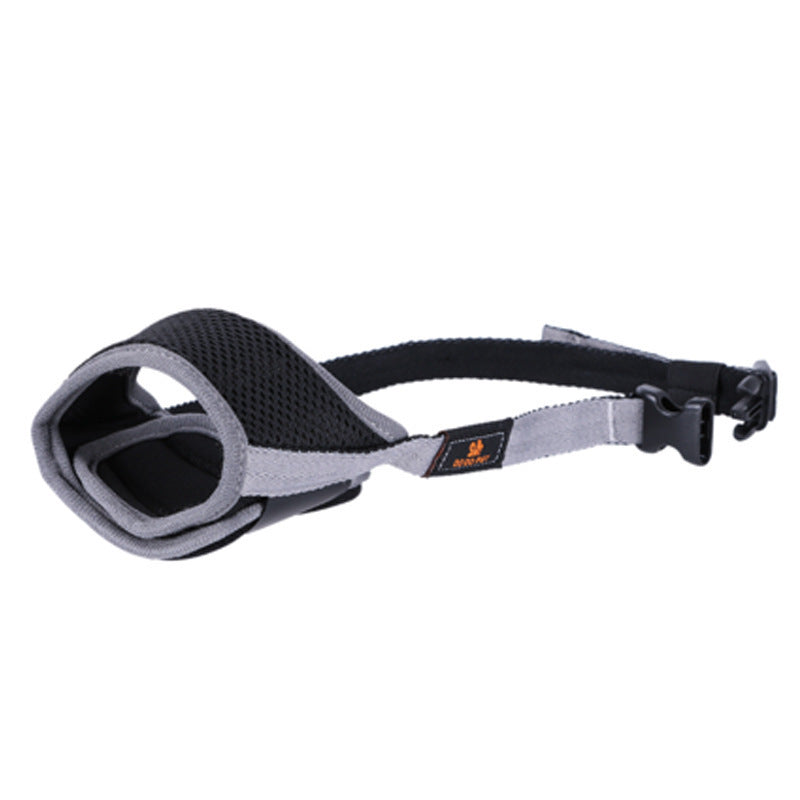Adjustable Breathable Dog Muzzle - Soft Mesh Anti-Bite Mask with Velcro