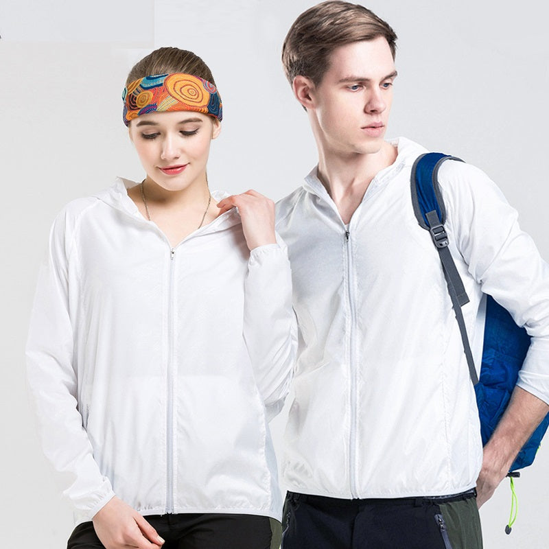 Mens and Women's Skin Windbreaker UV Protection Sunscreen Clothing