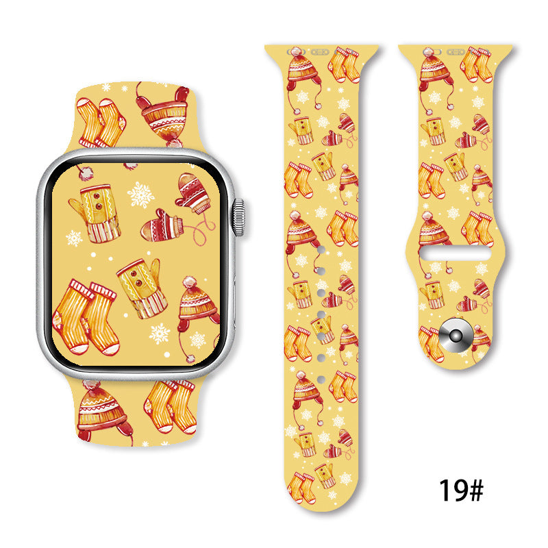 Christmas Silicone Strap Printing Suitable | Xmas Holiday Decor