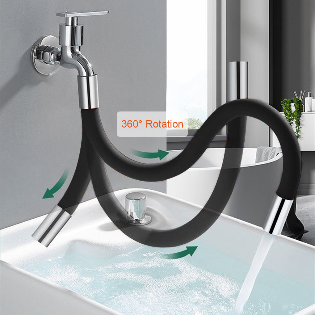 360° Rotating Faucet Extender - Adjustable Bathroom & Kitchen Tap Aerator