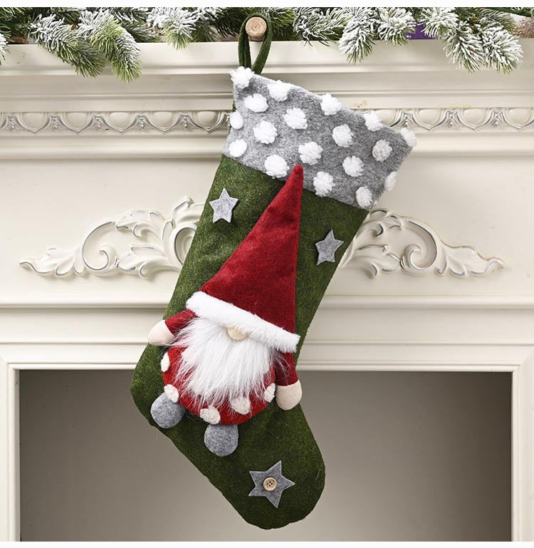 Christmas Decorative Lambswool Three-dimensional Socks | Holiday Gift