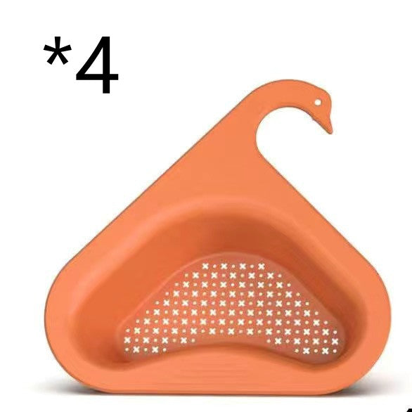 Hanging Swan Kitchen Drainer - Multifunctional Sink Sponge & Dish Rack