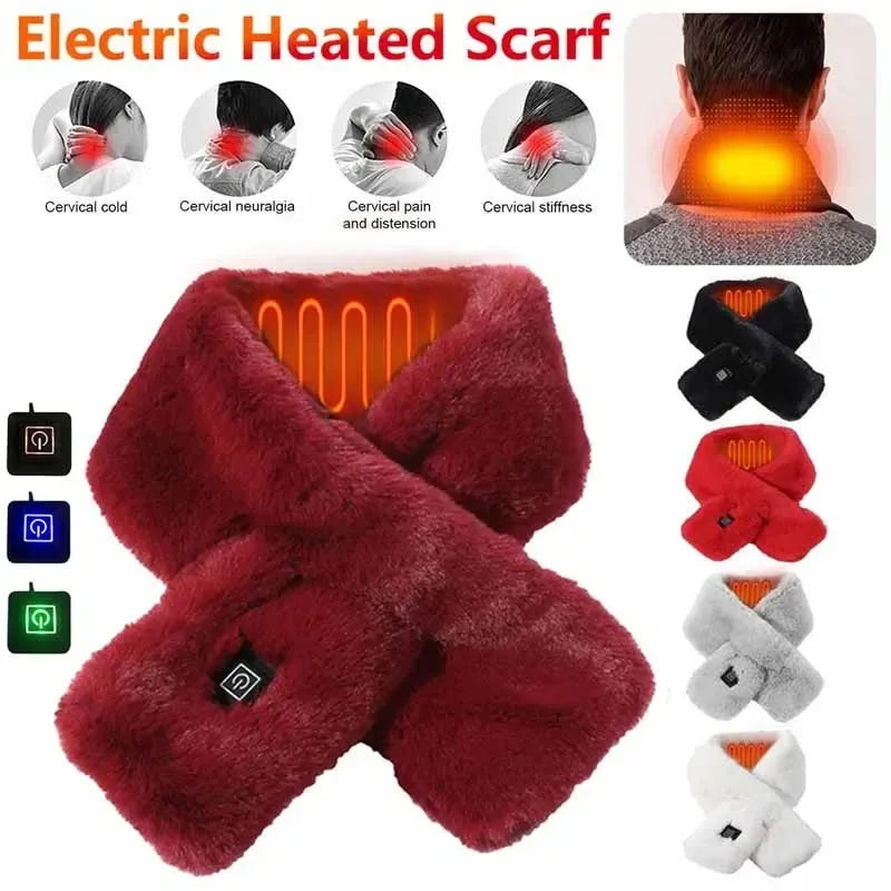 Heating Scarf USB Electric Heated Neck Wrap Pad Pain Relief