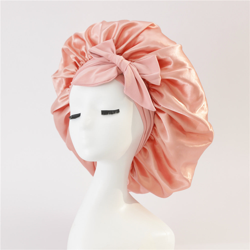 Satin Ribbon Round Hat Bow Imitation Silk Beauty and Hair Care