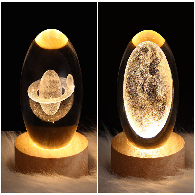 3D Crystal Ball LED Night Light