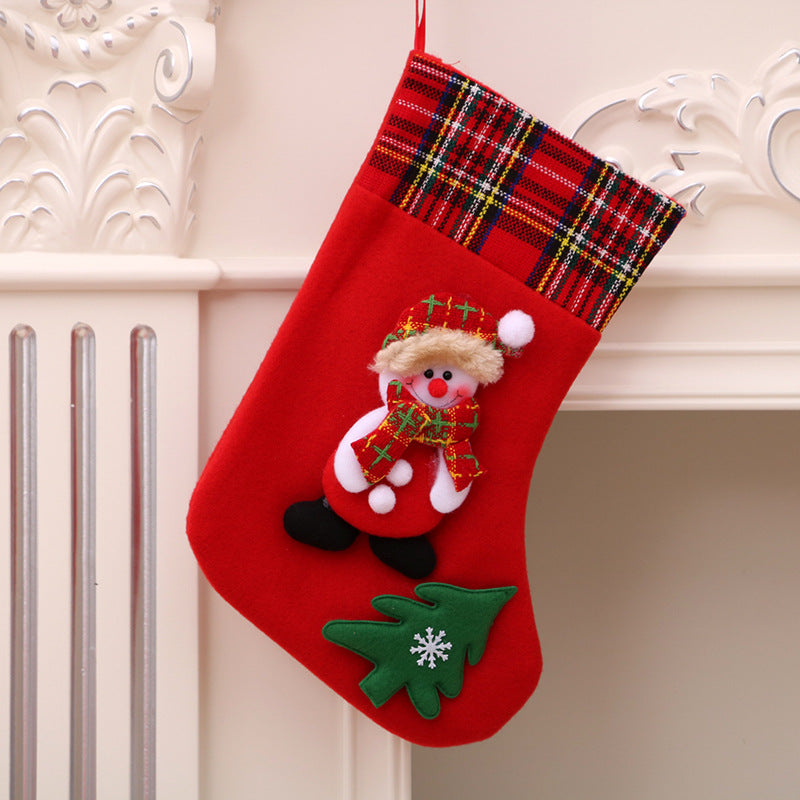 Christmas Decorations Santa Claus Socks Tree Pendant Gift Bag | Holiday Gift