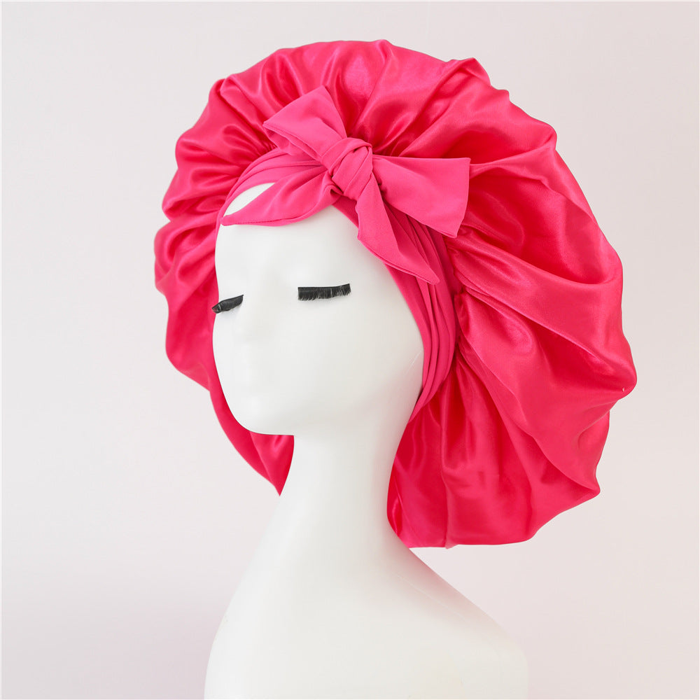 Satin Ribbon Round Hat Bow Imitation Silk Beauty and Hair Care