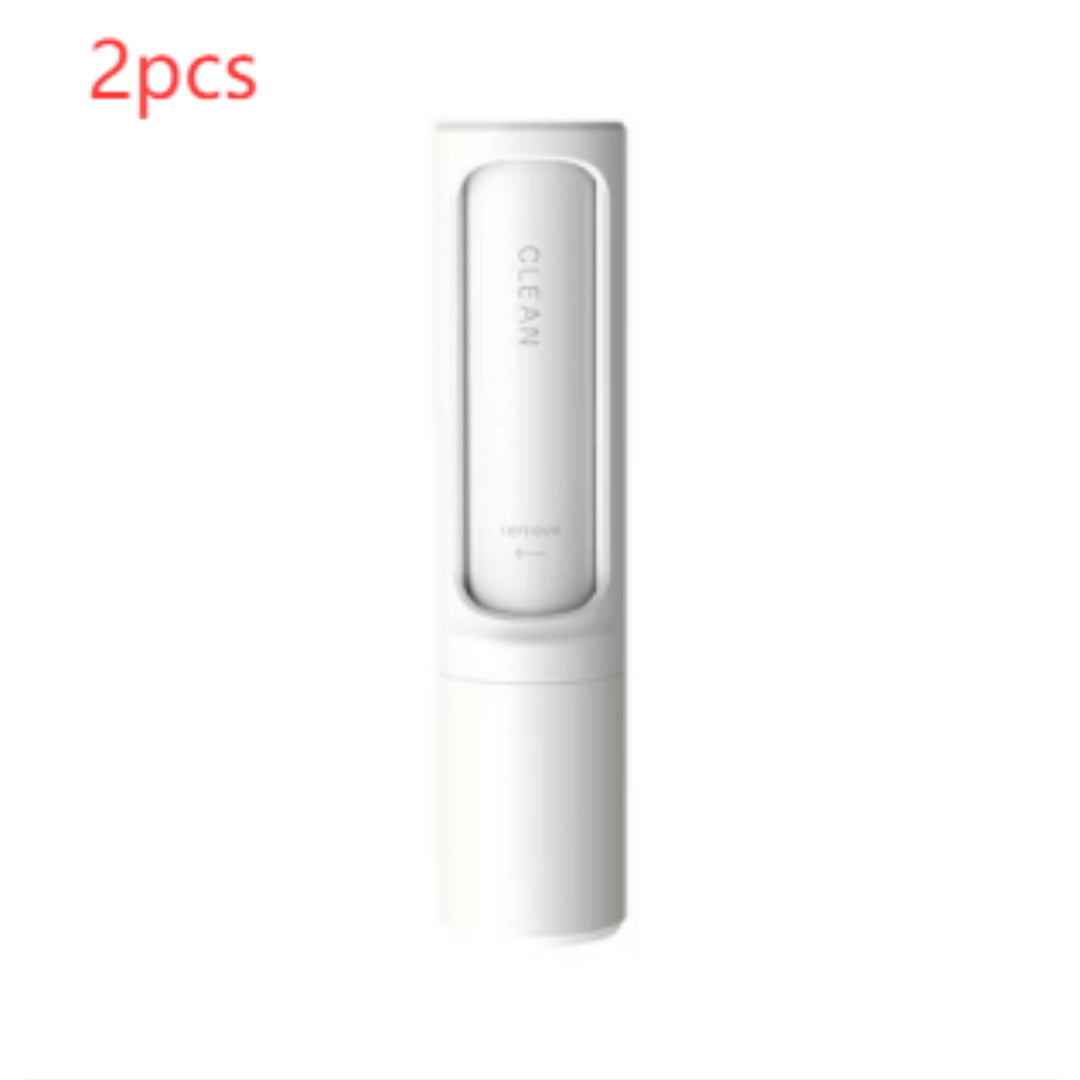 2-in-1 Reusable Pet Hair Remover Brush - Self-Cleaning Lint Roller for Furniture & Clothes