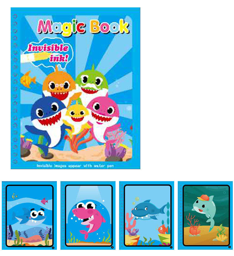 Kids Magic Water Painting Book - Reusable Coloring Doodle Book