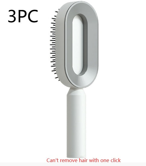 Self Cleaning Hair Brush for Women One-Key Loss Airbag Massage Scalp