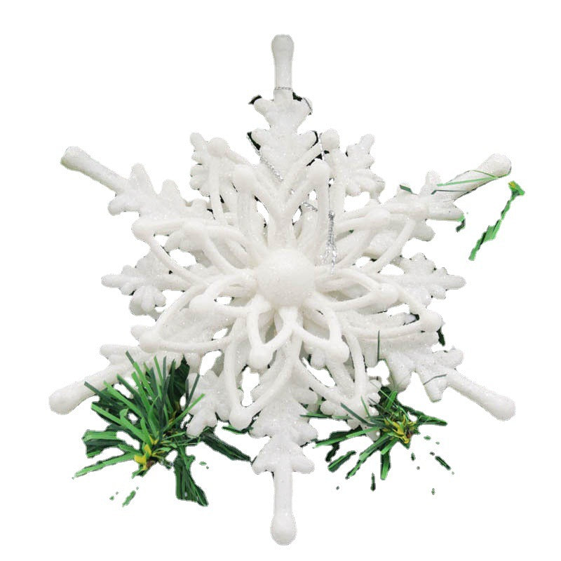 Christmas Snowflake Ornaments 3D Ice White DIY Crafts Hanging