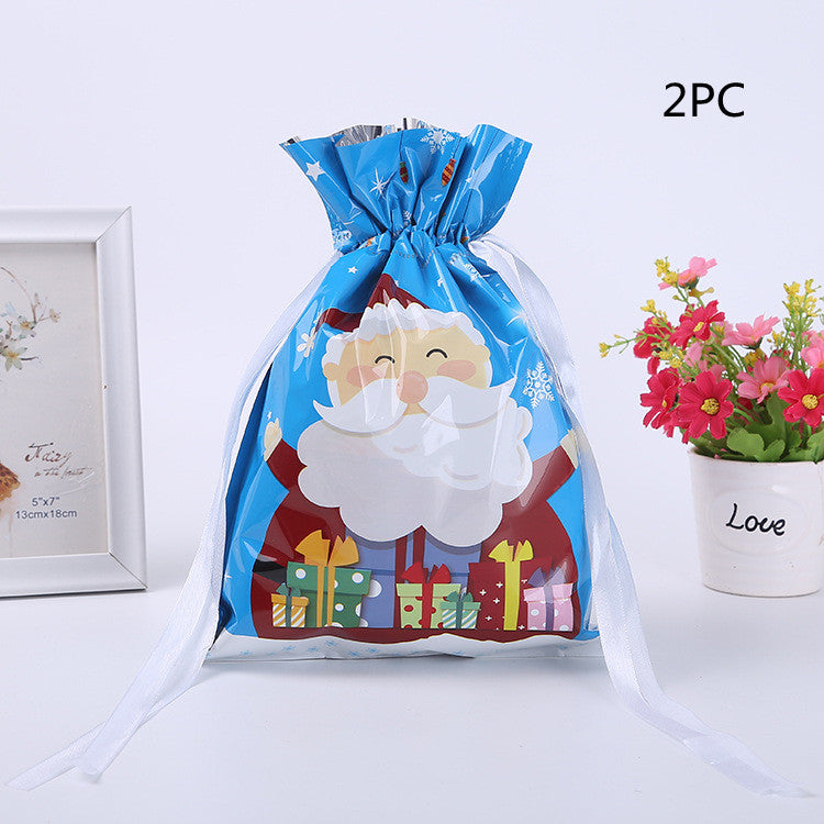 Christmas Gift Wrapping Bag Drawstring Decoration | Xmas Holiday Decor