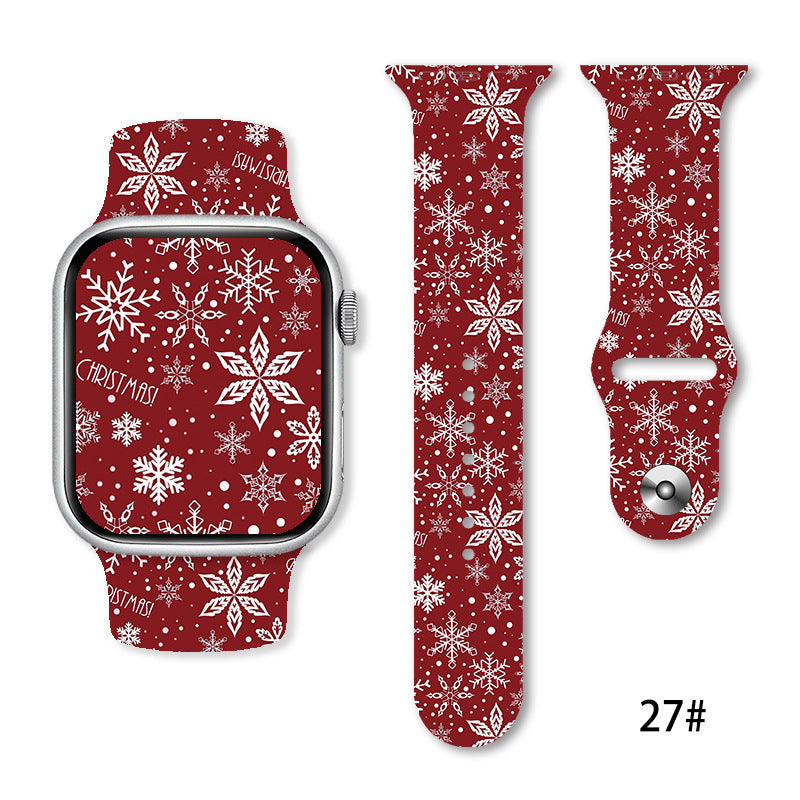 Christmas Silicone Strap Printing Suitable | Xmas Holiday Decor