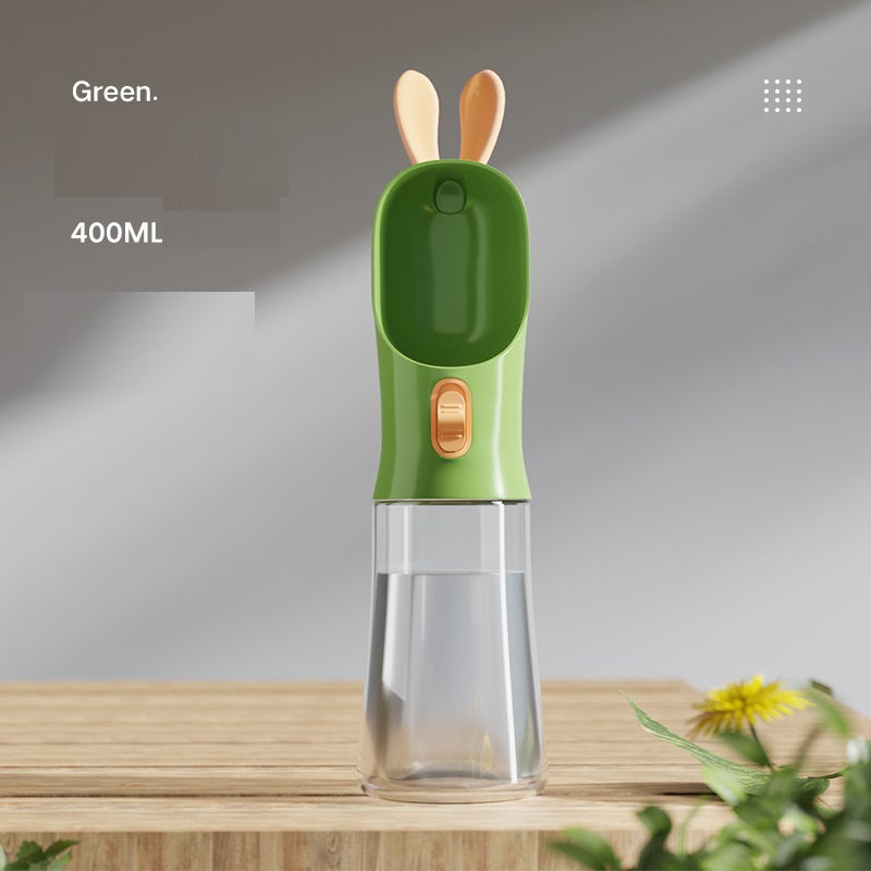 Portable Pet Water & Food Cup 400 ml - Travel Bottle for Dog Walks