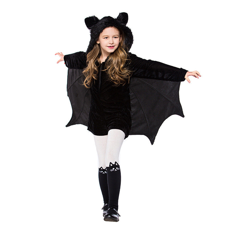 Halloween Children's Costume Black Bat Cosplay