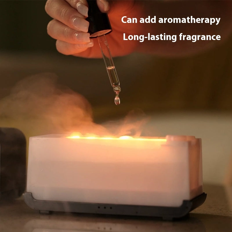 Timer Flame Simulation Aroma Diffuser - USB Household Humidifier