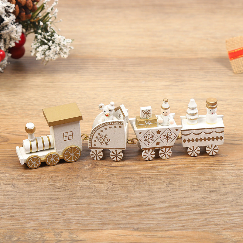 Christmas Decorations Wooden Trains Window Crafts | Xmas Holiday Decor