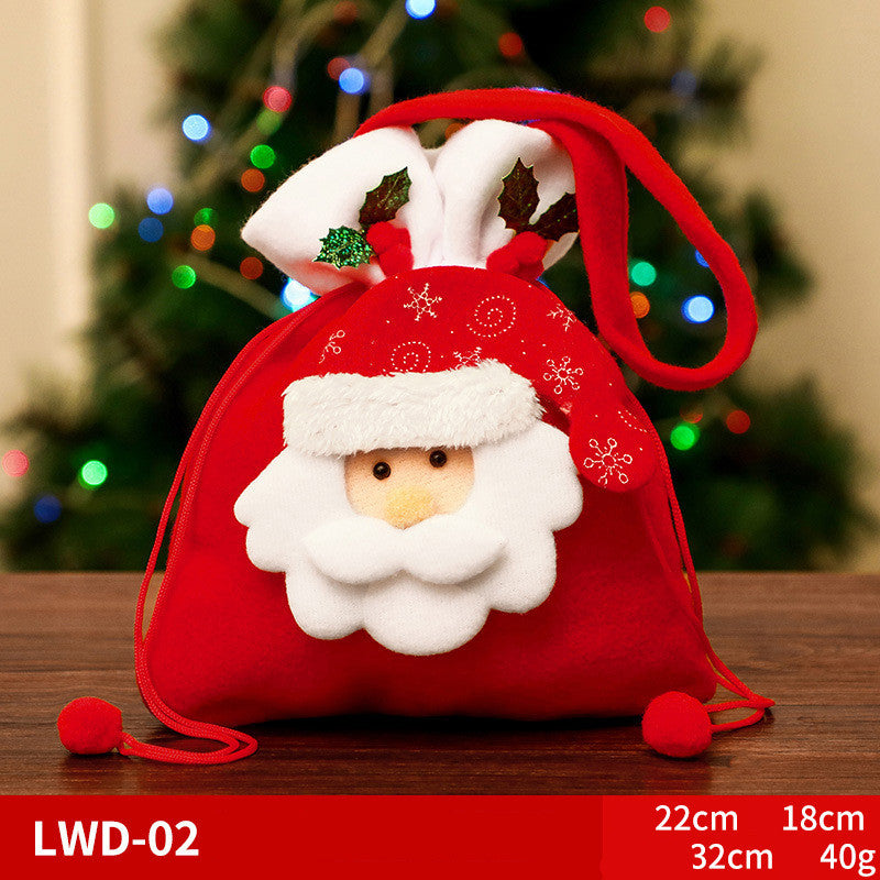 Christmas Gift Portable Brushed Bag | Xmas Holiday Decor