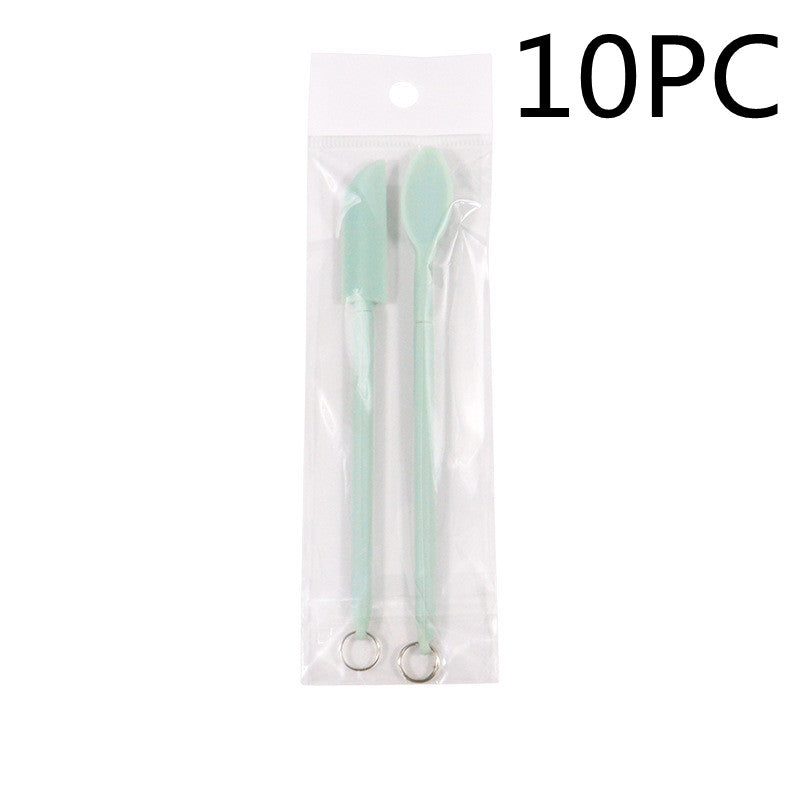 Mini Retractable Silicone Cosmetic Spatula - Beauty Bottle Scraper for Makeup & Skincare