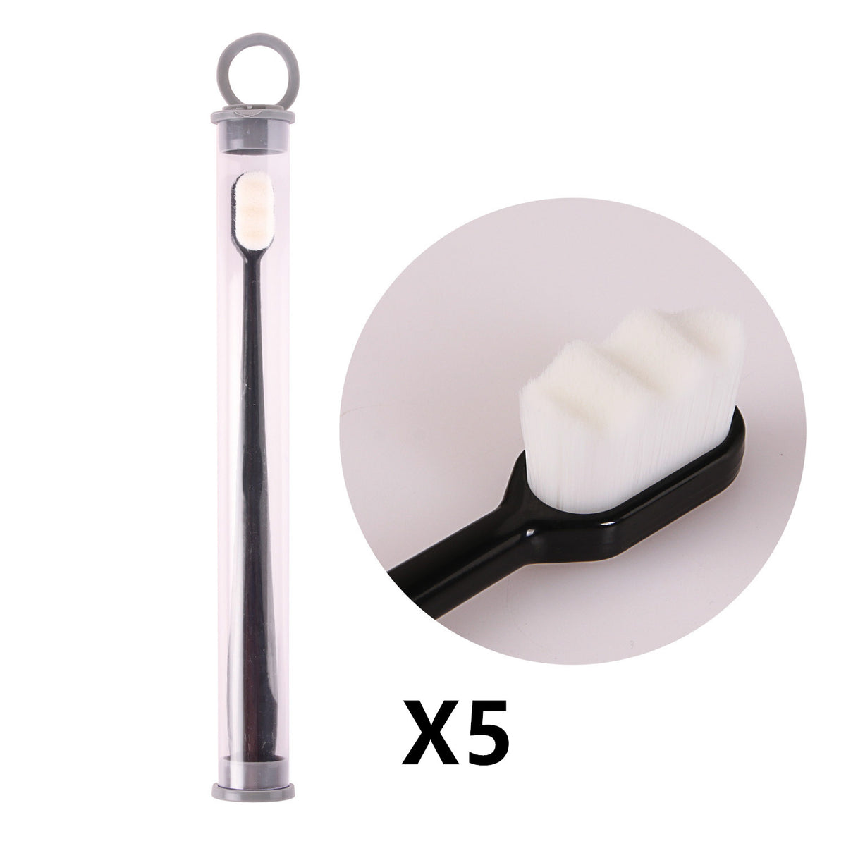 Ultra-Fine Super Soft Bristle Toothbrush - Gentle Gum Care