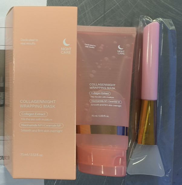 Face Night Mask Collagen Wrapping Natural Ingredients Firming