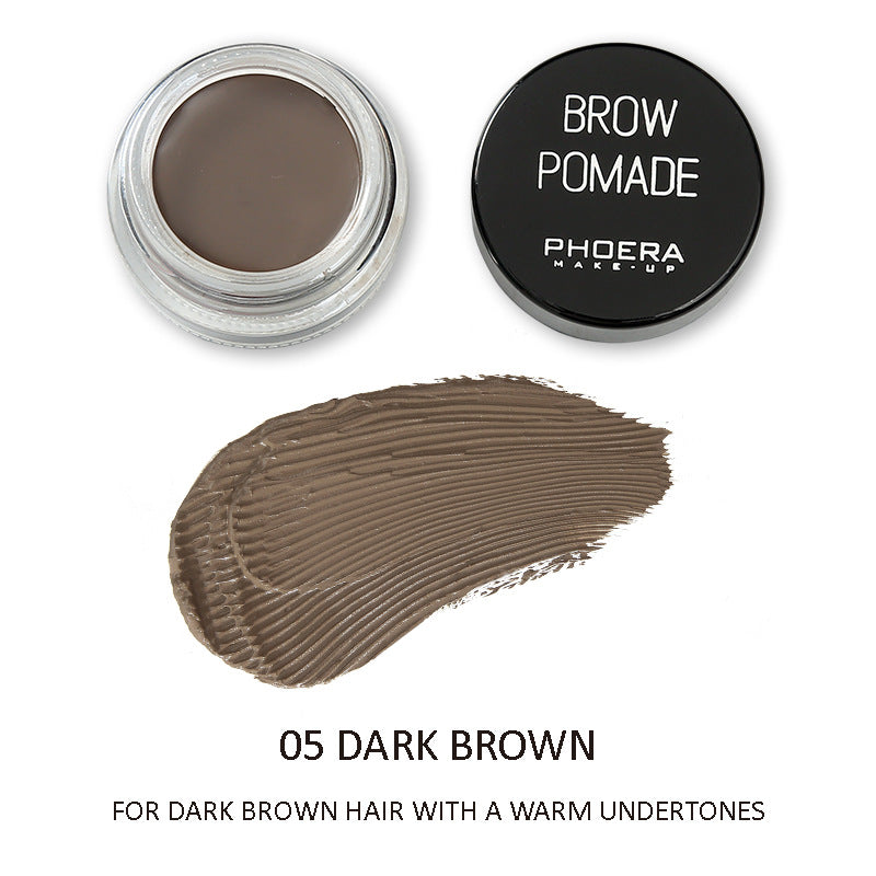 6-Color Eyebrow Cream Palette - Long-Lasting Brow Pomade