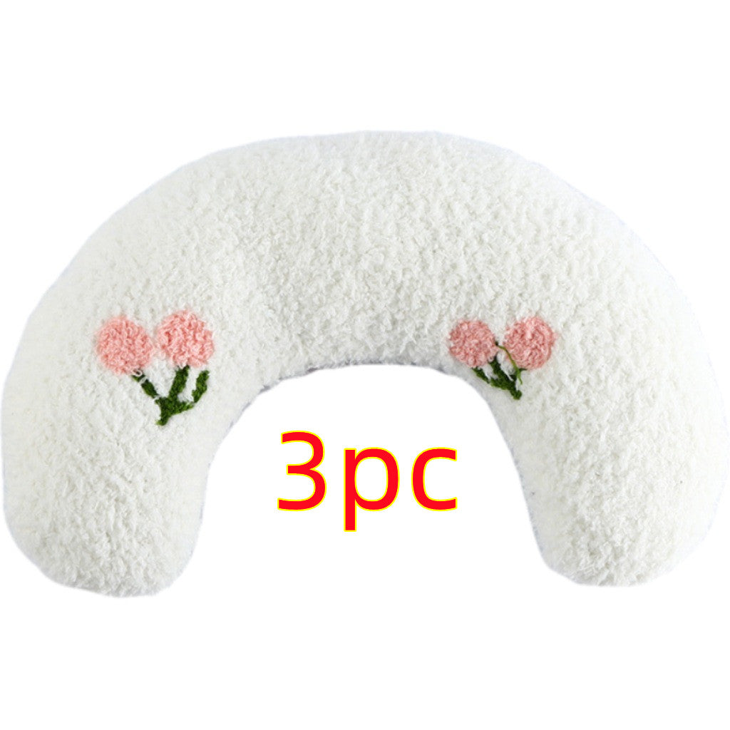 U-Shaped Pet Pillow - Soft Neck Support Pillow for Cats & Small Dogs