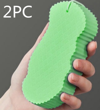 3D Fish Scale Body Scrub Sponge - Exfoliating Bath Sponge