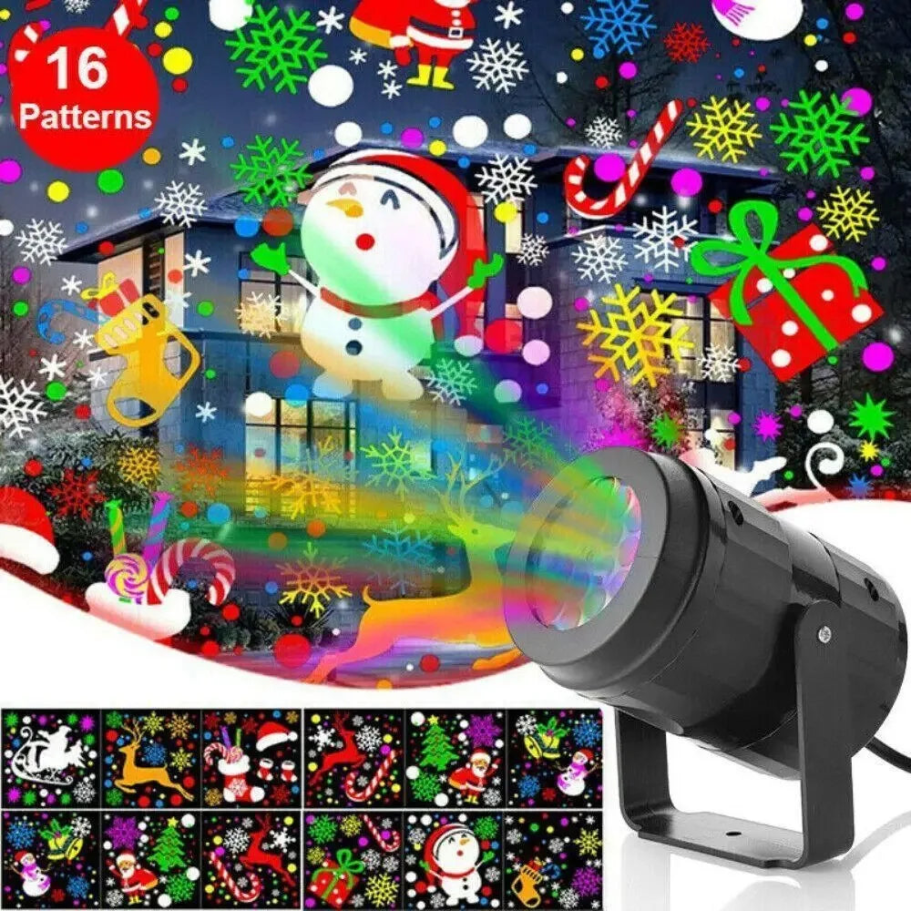 Christmas LED Snowflake Projection Light