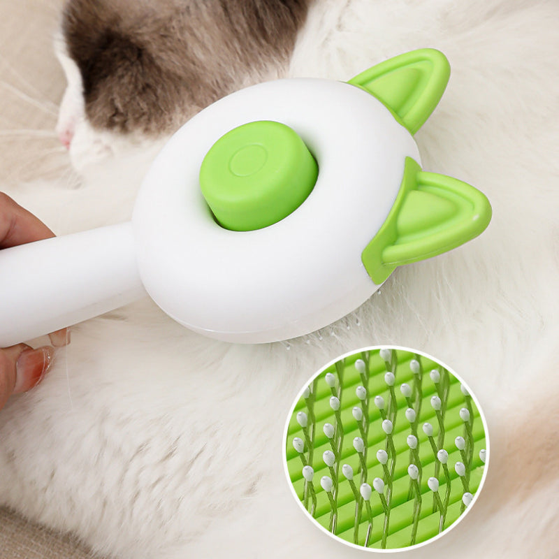 Self-Cleaning Pet Dematting Comb - Hair Remover Massage Brush for Cats & Dogs