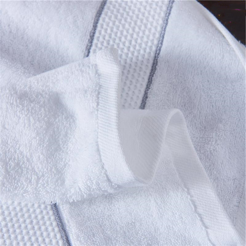 White Cotton Hotel Bath Towel - Absorbent Beach & Bath Towel